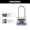 Master Lock Master Lock 3-3 in. H X 1-9 in. W X 27 in. L Steel 4-Pin Cylinder Exterior Padlock, PK3 3TRILF - alternate 2